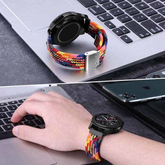 Nylon Braided Bracelet Band For Samsung Galaxy Watch Huawei