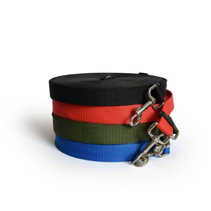 5m-50m Nylon Leash With Adjustable Lead Collar