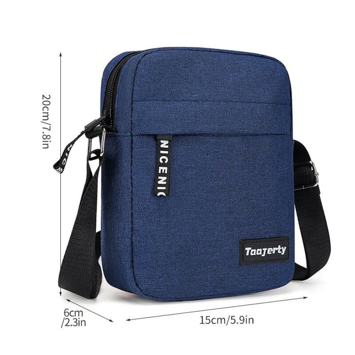 Nylon Shoulder Bag Men Solid Colour Messenger Casual