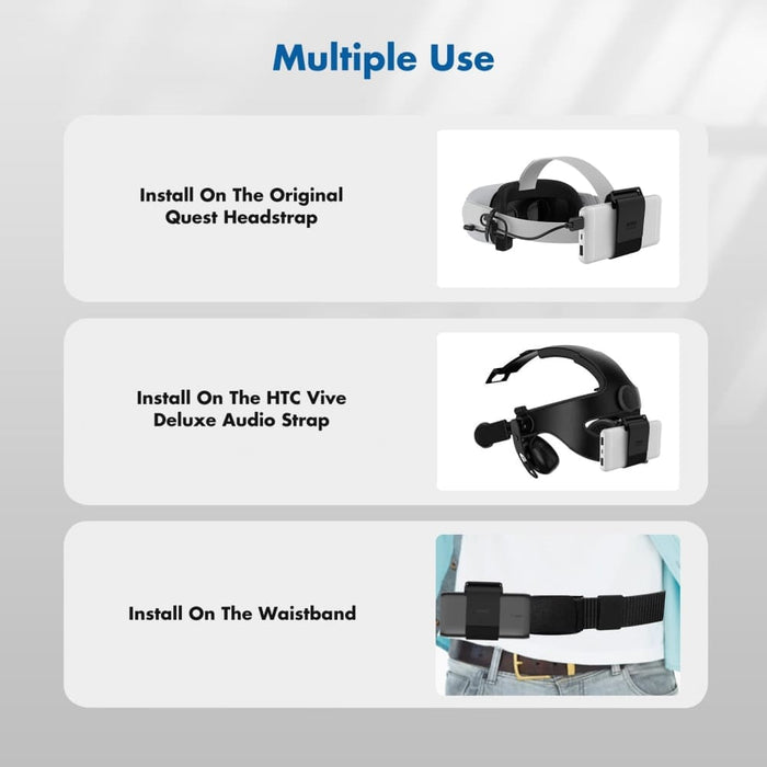 Nz Local Stock-3 In 1 Battery Strap For Oculus Meta Quest 2