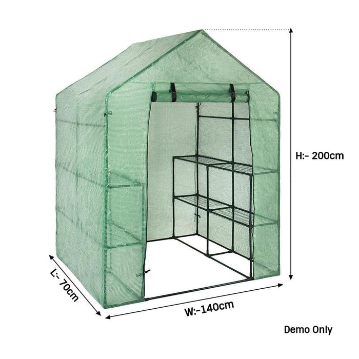 Nz- Local Stock- Walk In Greenhouse With Pe Mesh Cover