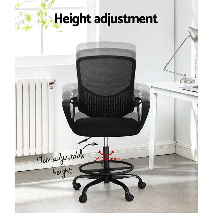 Office Chair Drafting Stool Computer Standing Desk Mesh