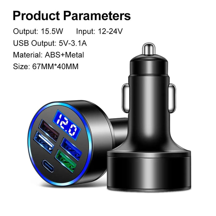 Olaf Qc3.0 Usb Car Charger Fast Charging Type c Adapter