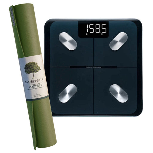 Olive Yoga Mat And Body Weight Scale Bundle