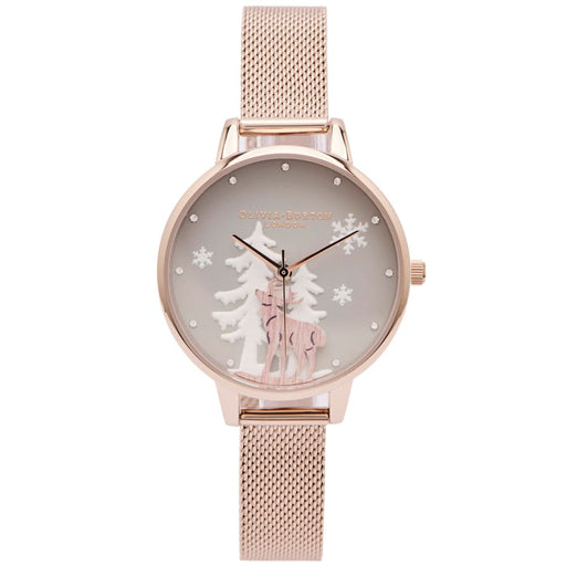 Olivia Burton Ob16aw01 Women’s Grey Watch Quartz 30mm