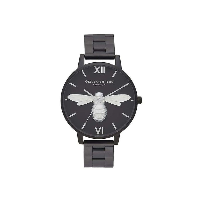 Olivia Burton Ob16shb01 Women Black Watch Quartz 40mm