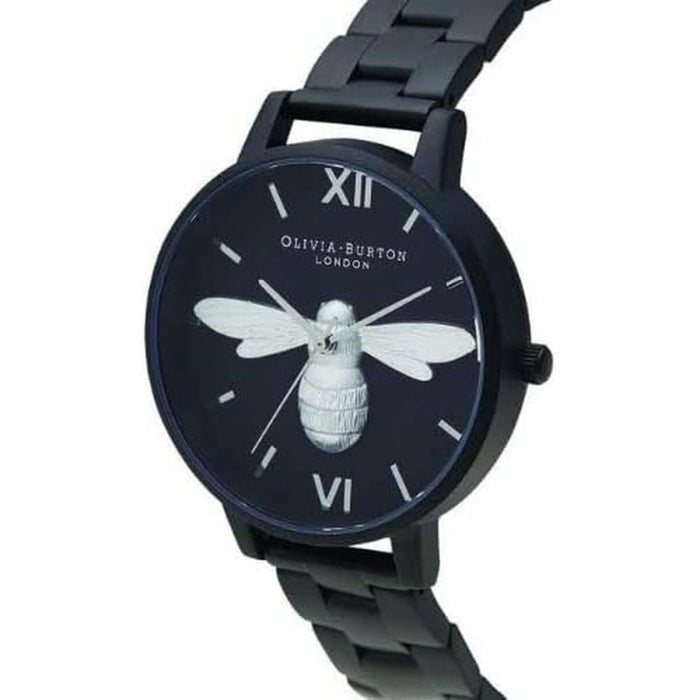 Olivia Burton Ob16shb01 Women Black Watch Quartz 40mm