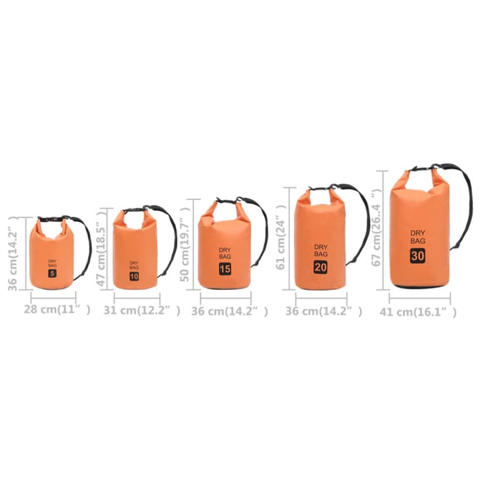 Dry Bag Orange 20 l Pvc