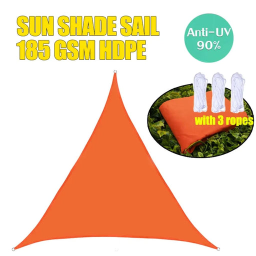 Orange Regular Triangle Sunshade Outdoor Sun Shelter