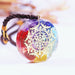 Orgone Energy Rainbow Pendant Necklace Emf Protection