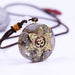 Orgone Pendant Energy Garnet Necklace Orgonite Labradorite