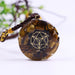 Orgonite Necklace Energy Patch Tiger Eye Pendant Reiki