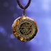 Orgonite Necklace Sri Yantra Pendant Sacred Geometry Tiger