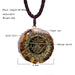 Orgonite Necklace Sri Yantra Pendant Sacred Geometry Tiger