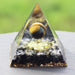 Orgonite Pyramid Chakras Tiger Eye Orgon Energy Crystals