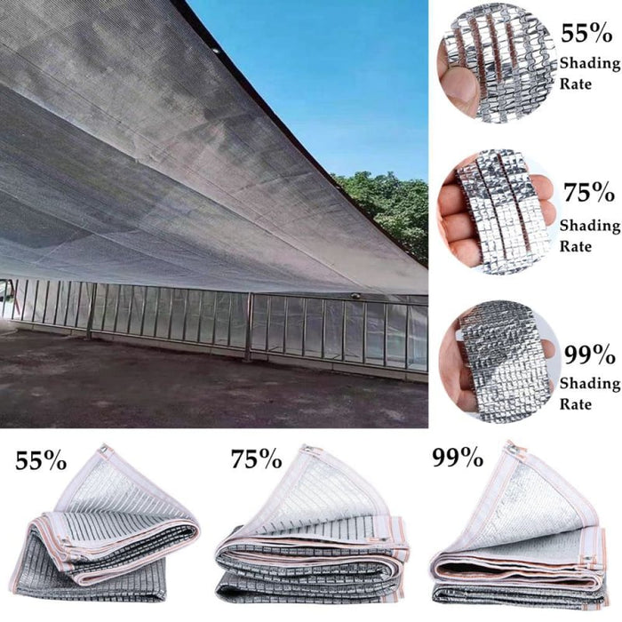 Outdoor 55-99% Anti Uv Aluminum Foil Sunshade Net Garden