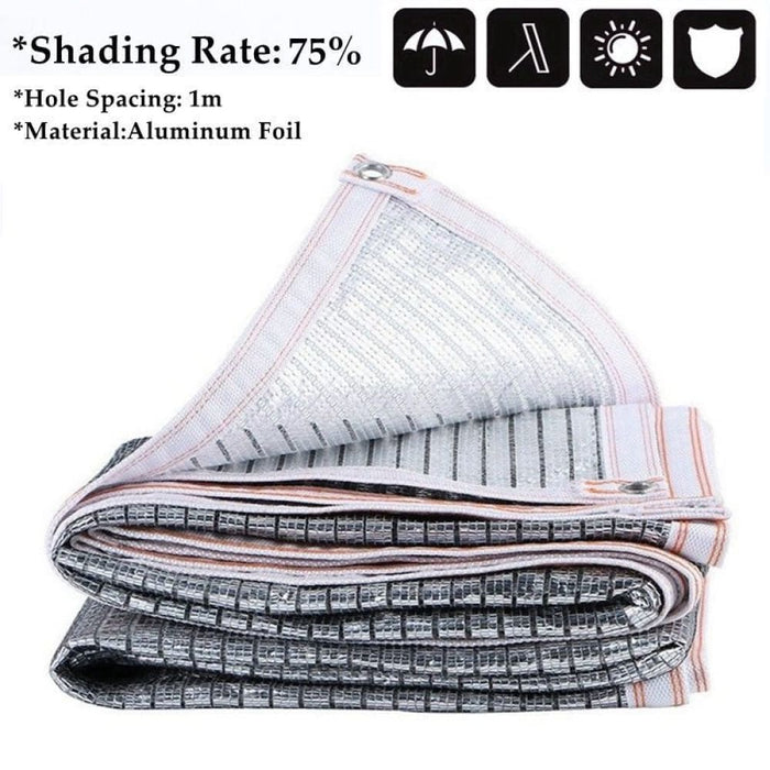 Outdoor 55-99% Anti Uv Aluminum Foil Sunshade Net Garden