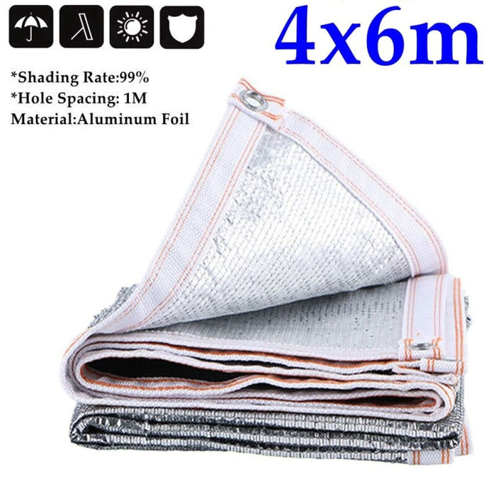 Outdoor 99% Anti-uv Aluminum Foil Sunshade Net Garden