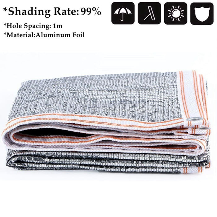 Outdoor Aluminum Foil Sun Shade Net Uv Proof Balcony Garden