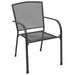 Outdoor Chairs 4 Pcs Mesh Design Anthracite Steel Tobopa