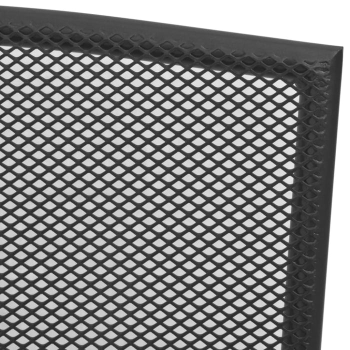 Outdoor Chairs 4 Pcs Mesh Design Anthracite Steel Tobopa