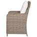 Outdoor Chairs With Cushions 2 Pcs Poly Rattan Brown Aaoan