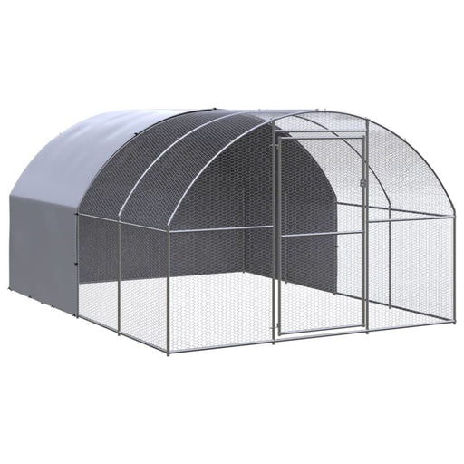 Outdoor Chicken Coop 3x4x2 m Galvanised Steel Tbkpait