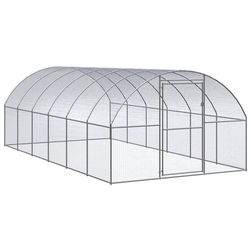 Outdoor Chicken Coop 3x6x2 m Galvanised Steel Tbkpalp