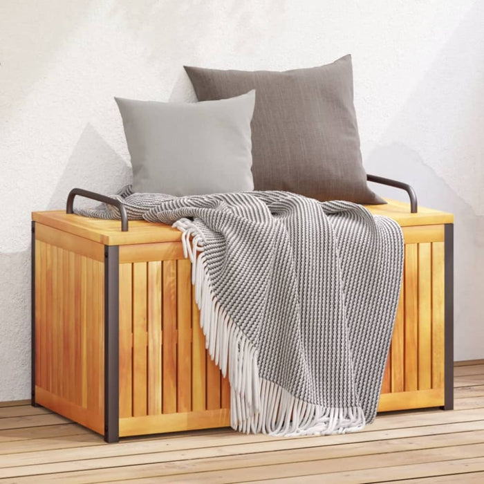 Outdoor Cushion Box 85x45x45/53 Cm Solid Wood Acacia