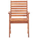 Outdoor Dining Chairs 2 Pcs With Cushions Solid Acacia Wood