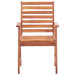 Outdoor Dining Chairs 3 Pcs With Cushions Solid Acacia Wood