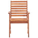 Outdoor Dining Chairs 3 Pcs With Cushions Solid Acacia Wood