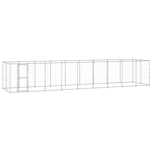 Outdoor Dog Kennel Galvanised Steel 21.78 M² Tbnxtoo