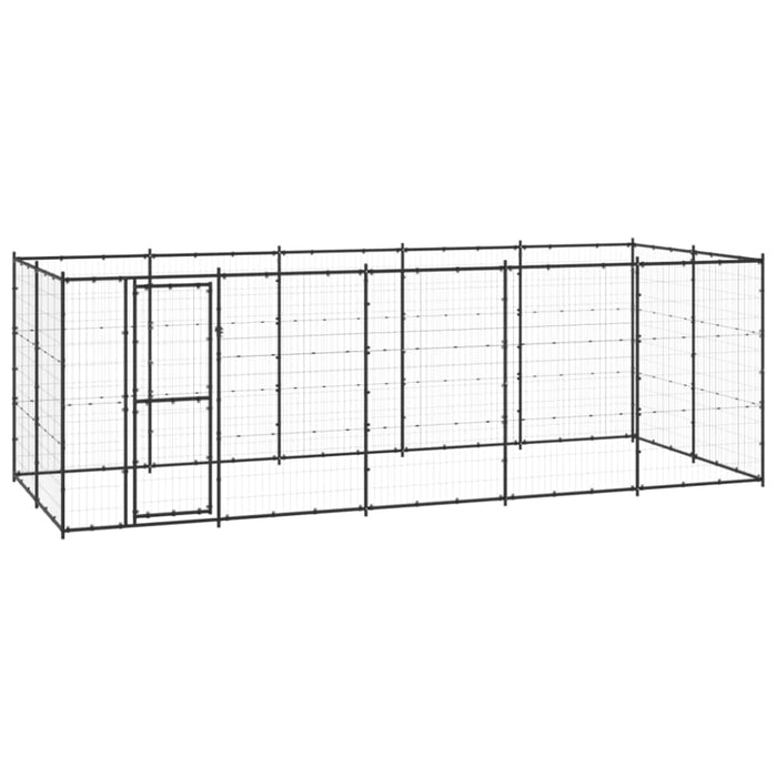 Outdoor Dog Kennel Steel 12.1 M² Tbnxxkk