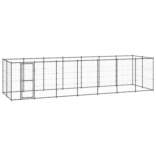 Outdoor Dog Kennel Steel 16.94 M² Tbnxtbb