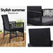 Outdoor Furniture Set Of 2 Dining Chairs Wicker Garden