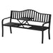 Outdoor Garden Bench Steel Foldable Table Furniture Patio