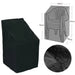 Outdoor Garden Terrace Stackable Chair Dust Cover Storage