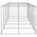 Outdoor Dog Kennel Galvanised Steel 12.1 M² Tbnxxnp