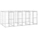 Outdoor Dog Kennel Galvanised Steel 9.68 M² Tbnxxna