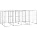 Outdoor Dog Kennel Galvanised Steel 9.68 M² Tbnxxna