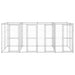 Outdoor Dog Kennel Galvanised Steel 9.68 M² Tbnxxna