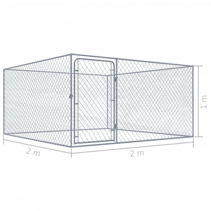 Outdoor Dog Kennel Galvanised Steel Oibnok