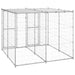 Outdoor Dog Kennel Galvanised Steel With Roof 4.84 M²