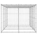 Outdoor Dog Kennel Galvanised Steel With Roof 7.26 M²