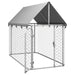 Outdoor Dog Kennel With Roof 200x100x150 Cm Oioakl