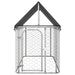 Outdoor Dog Kennel With Roof 200x100x150 Cm Oioakl