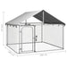 Outdoor Dog Kennel With Roof 200x200x150 Cm Oioakn