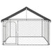 Outdoor Dog Kennel With Roof 200x200x150 Cm Oioakn