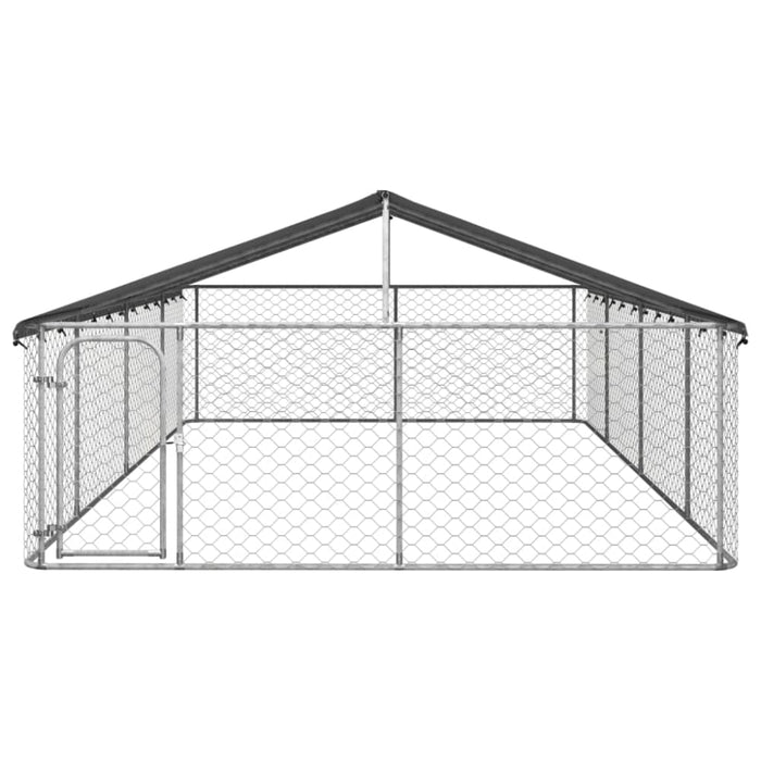 Outdoor Dog Kennel With Roof 600x300x150 Cm Oiopbx